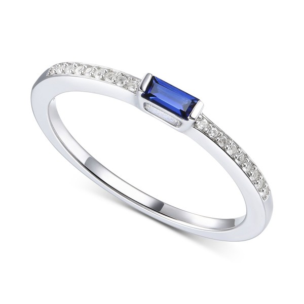 Sapphire (1/5 ct. ) & (1/20 ct. ) Ring in 