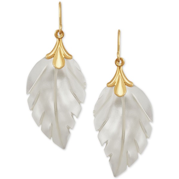 Leaf Earrings in 10k Gold