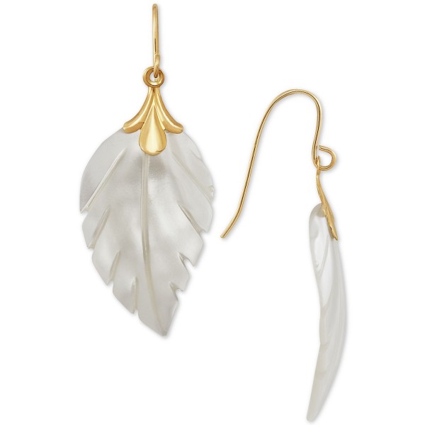 Leaf Earrings in 10k Gold