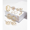 -Cut Hoop Earrings in 14k Gold