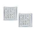 Men's Earrings in Stainless Steel (1/4 ct. )