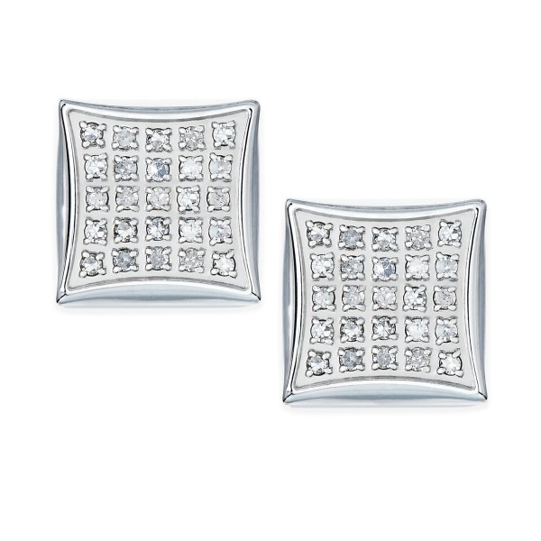 Men's Earrings in Stainless Steel (1/4 ct. )