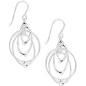 Multi-Circle Bead Drop Earrings in 