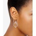 Multi-Circle Bead Drop Earrings in 